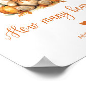 Herfst raden hoeveel beren baby shower spel Poster (Hoek)