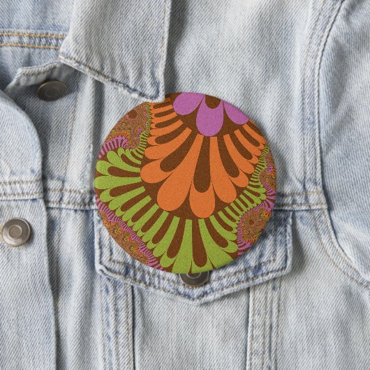 Herfst Rainbow Loop Ronde Button 4,0 Cm (In situ)