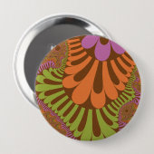 Herfst Rainbow Loop Ronde Button 4,0 Cm (Voorkant /achterkant)