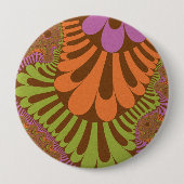 Herfst Rainbow Loop Ronde Button 4,0 Cm (Voorkant)