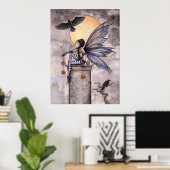 Herfst Raven Gotische Fantasy Sprookjesposter Poster (Thuiskantoor)