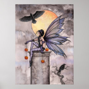 Herfst Raven Gotische Fantasy Sprookjesposter Poster
