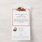 Herfst Receptkaart All In One Uitnodiging (Binnen)