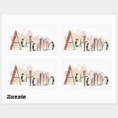 herfst rechthoekige sticker (Vel)