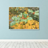 Herfst Red Berries Canvas Afdruk (Insitu (Houten vloer))