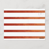 Herfst Red en Black Ombre Stripes Humoureus Briefk Briefkaart (Achterkant)