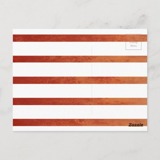 Herfst Red en Black Ombre Stripes Humoureus Briefk Briefkaart (Achterkant)