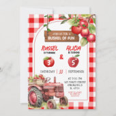 Herfst Red Plaid Apple Verjaardag Kaart (Voorkant)