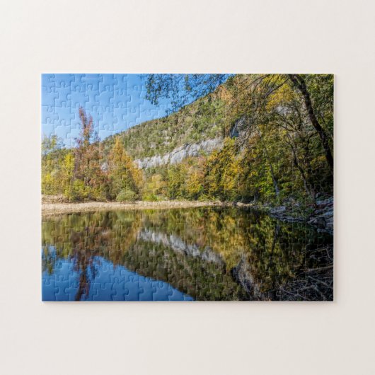 Herfst reflecteert op de nationale buffelrivier legpuzzel (Horizontaal)