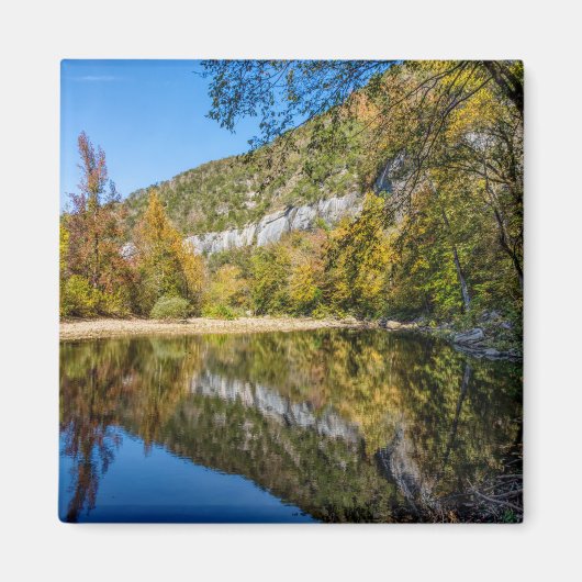 Herfst reflecteert op de nationale buffelrivier magneet (Voorkant)