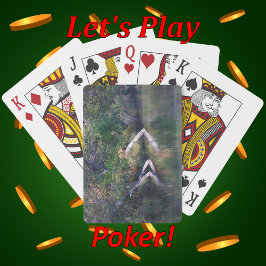 Herfst reflecteert op Twin Lakes Recreation Area Pokerkaarten