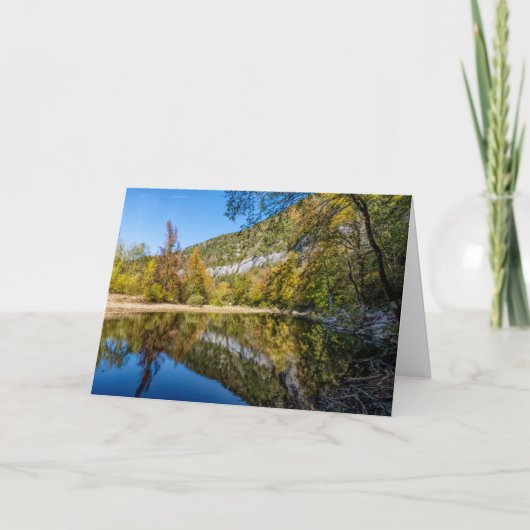Herfst reflecteert Wenskaart buffalo Kaart (Voorkant)