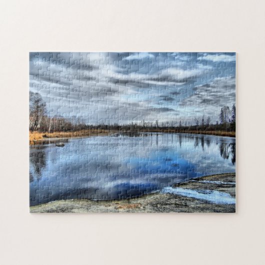 Herfst Reflectie Puzzle Legpuzzel (Horizontaal)