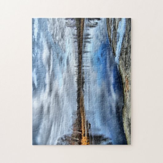 Herfst Reflectie Puzzle Legpuzzel (Verticaal)