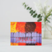 Herfst Reflecties Briefkaart (Staand voorkant)