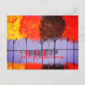 Herfst Reflecties Briefkaart (Voorkant)