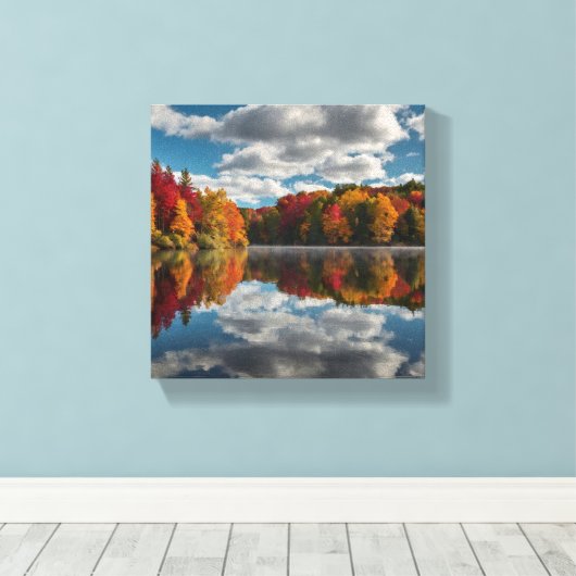 Herfst Reflecties Canvas Muurkunst (Insitu (Houten vloer))