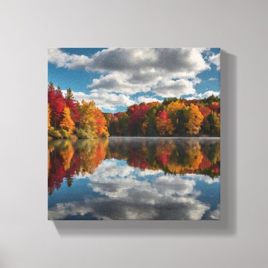 Herfst Reflecties Canvas Muurkunst (Voorkant)