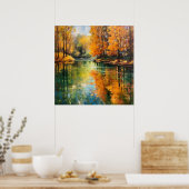 Herfst Reflecties Fine Art Poster (Keuken)
