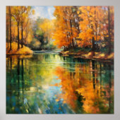 Herfst Reflecties Fine Art Poster (Voorkant)