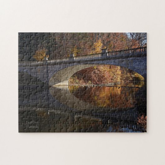 Herfst Reflecties in de Vanderbilt Estate Legpuzzel (Horizontaal)