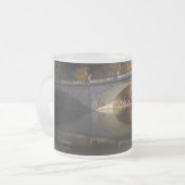 Herfst Reflecties in de Vanderbilt Estate Matglas Koffiemok (Voorkant links)