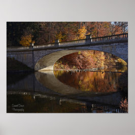 Herfst Reflecties in de Vanderbilt Estate Poster