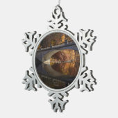 Herfst Reflecties in de Vanderbilt Estate Tin Sneeuwvlok Ornament (Rechts)