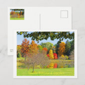 HERFST REFLECTIES IN HET MEER BIJ TOLEDO BOTANICAL BRIEFKAART (Voorkant / Achterkant)