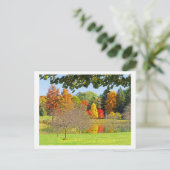 HERFST REFLECTIES IN HET MEER BIJ TOLEDO BOTANICAL BRIEFKAART (Staand voorkant)