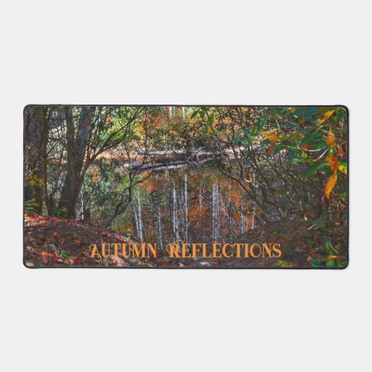 Herfst Reflecties Mountain River Fotografisch Bureaumat (Voorkant)