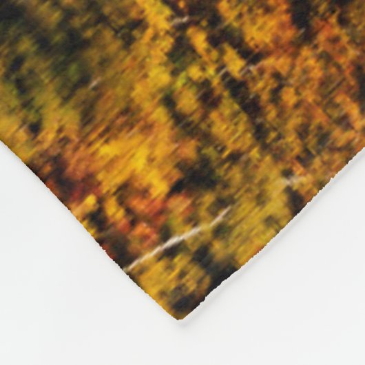 Herfst Reflection op Russell Pond | New Hampshire Fleece Deken (Hoek)