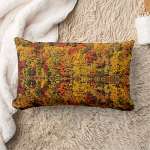 Herfst Reflection op Russell Pond   New Hampshire Kussen