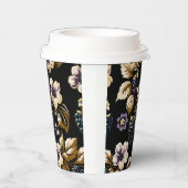 Herfst Regal Elegance Blackberry & Blooms Papieren Bekers (Rechts)