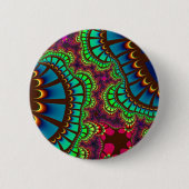 Herfst Regenboog Remix Ronde Button 5,7 Cm (Voorkant)