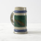 Herfst regenboogforel bierpul (Voorkant links)