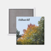 Herfst regenboogmagneten vieren magneet (Voorkant / Achterkant)