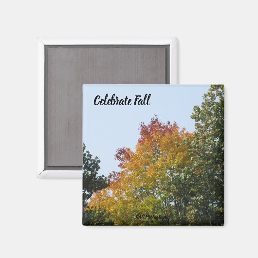 Herfst regenboogmagneten vieren magneet (Voorkant / Achterkant)