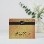 Herfst Regency Trouwtafel Tafelnummer (Staand voorkant)