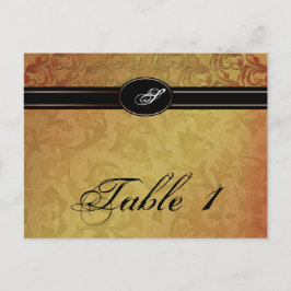 Herfst Regency Trouwtafel Tafelnummer