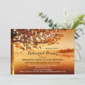 Herfst Rehearsal diner Kaart (Staand voorkant)