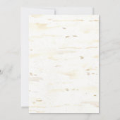 Herfst repetitie diner krans Boho veer berk Kaart (Achterkant)