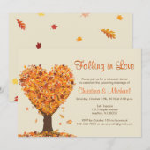 Herfst repetitie Invitaties in het binnenste gedee Kaart (Voorkant / Achterkant)