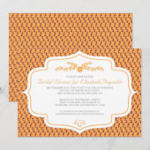 Herfst Retro Bridal Shower-uitnodigingen Kaart (Voorkant / Achterkant)