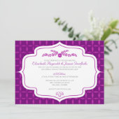 Herfst Retro Wedding-uitnodigingen Kaart (Staand voorkant)