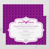 Herfst Retro Wedding-uitnodigingen Kaart (Voorkant / Achterkant)