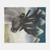 Herfst Reverie: Majestueuze rendieren Fleece Deken (Voorkant (Horizontaal))