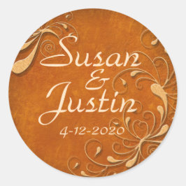 Herfst Rhapsody Ronde Stickers