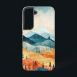 Herfst Ridge Glow Telefoonhoesje Samsung Galaxy Hoesje<br><div class="desc">Warme herfstkleuren vallen over een beboste heuvelrug en brengen een gezellige,  nostalgische charme aan uw dagelijkse slede.</div>