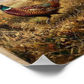 Herfst Ringhalsfazant I Poster (Hoek)